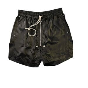 Rick Owens FW21 Gethsemane Coated Nylon Shorts